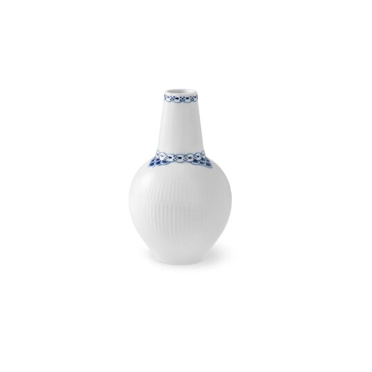 Royal Copenhagen Princess vase 15 cm Hvit-blå