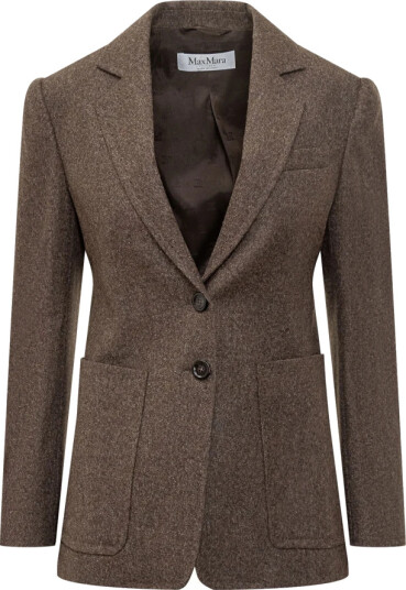 Max Mara Dame Jakker Brun 2XS, Max Mara Dame Jakker Brun 2XS,