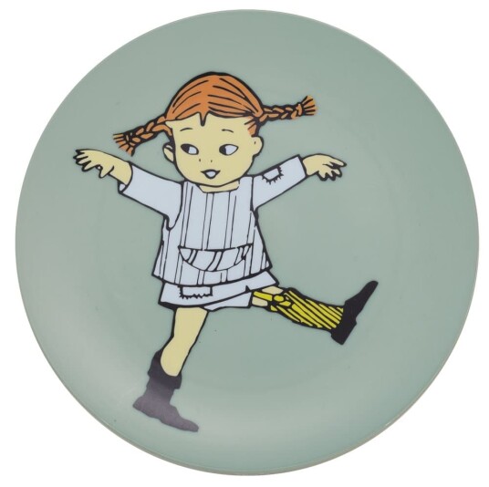 Pippi Sirkus Flat tallerken grønn Rätt Start