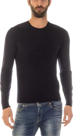 Armani Jeans Herre Strikkevarer Blå XL, Armani Jeans Herre Strikkevarer Blå XL,