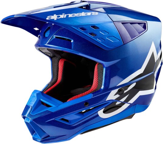 Alpinestars S-M5 Corp 2024 Motocross Hjelm M Blå Alpinestars S-M5 Corp 2024 Motocross Hjelm M Blå