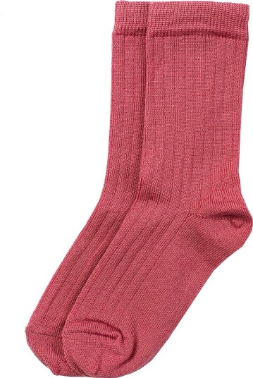 Lillelam 2pk Ullsokker Cerise 20-22