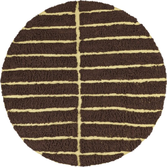 Rundt teppe Ikara Natural Cotton Shaggy brun Størrelse: Ø 240 cm Rundt teppe Ikara Natural Cotton Shaggy brun Størrelse: Ø 240 cm