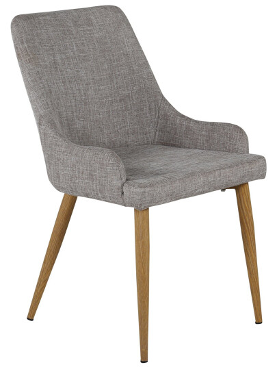 Venture Design Plaza spise stol Grå Textil/natur Grå