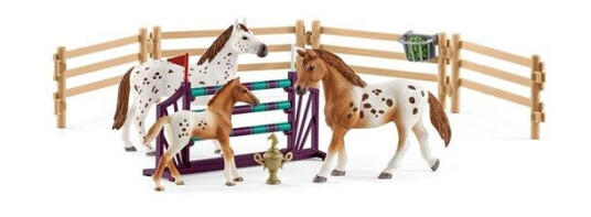 Schleich Tournament training set & Appaloosa hors