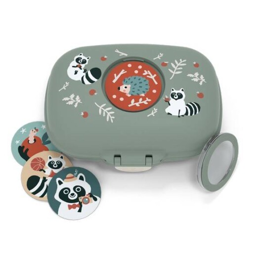 Monbento Snackboks Gram Grønn Raccoon