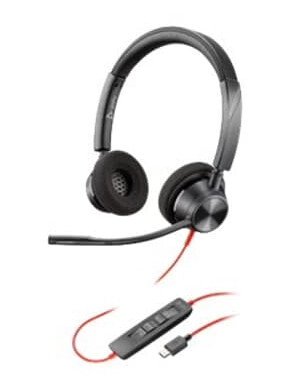 Poly Blackwire 3320 Hodesett Usb-c Microsoft Teams Stereo Svart