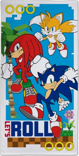 Licens Sonic håndkle 70x140 cm 100% bomull Mykt badehåndkle med Sonic The Hedgehog Licens Sonic håndkle 70x140 cm 100% bomull Mykt badehåndkle med Sonic The Hedgehog