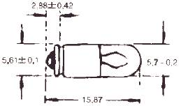 Csdk-Sl Glødelampe Dværglampe Mg5,7 28V 6X15mm 40Ma Csdk-Sl Glødelampe Dværglampe Mg5,7 28V 6X15mm 40Ma