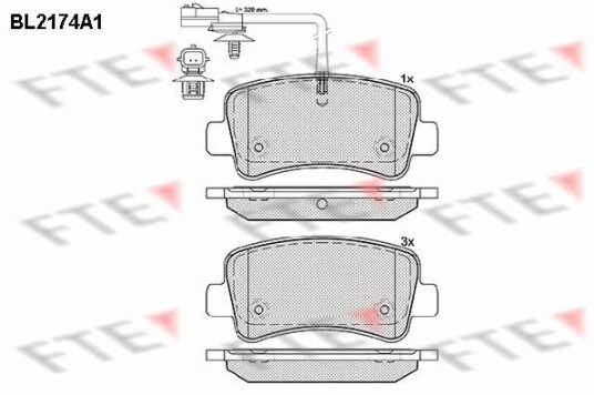 Bremseklosser FTE 9010692 Bremseklosser FTE 9010692