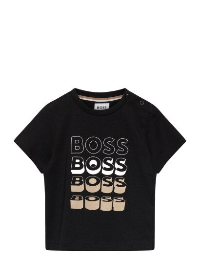 BOSS Short Sleeves Tee Shirt Black 81 BOSS Short Sleeves Tee Shirt Black 81