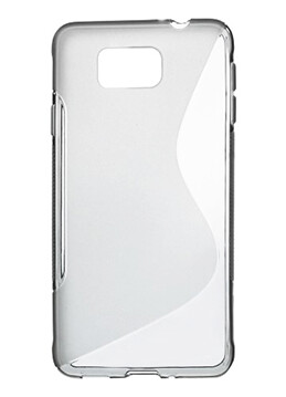 INCOVER Samsung Galaxy Alpha S-Shape Fleksibelt Deksel Gjennomsiktig