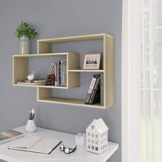 Vegghyller 104x24x60 cm - sonoma eik