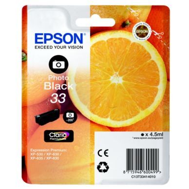 Epson Epson 33 Blekkpatron svart foto T3341