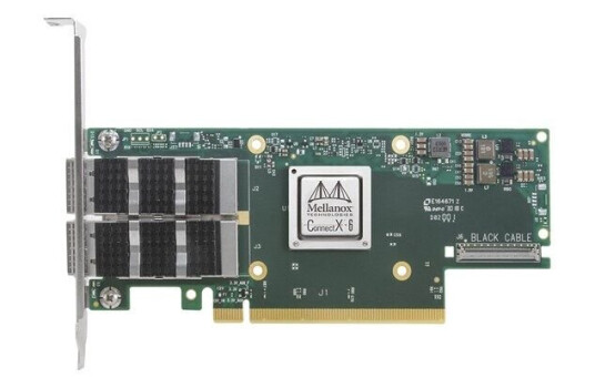 Mellanox ConnectX-6 VPI MCX653106A-ECAT - Single Pack - network adapter - PCIe 4.0 x16 - 100Gb Ethernet / 100Gb Infiniband QSFP56 x 2 Mellanox ConnectX-6 VPI MCX653106A-ECAT - Single Pack - network adapter - PCIe 4.0 x16 - 100Gb Ethernet / 100Gb Infiniband QSFP56 x 2