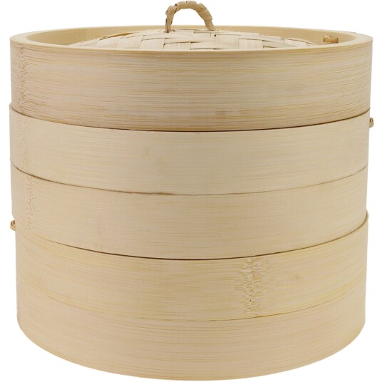 Essentials Dampkoker bambus 20 cm, 2 lag med lokk Essentials Dampkoker bambus 20 cm, 2 lag med lokk