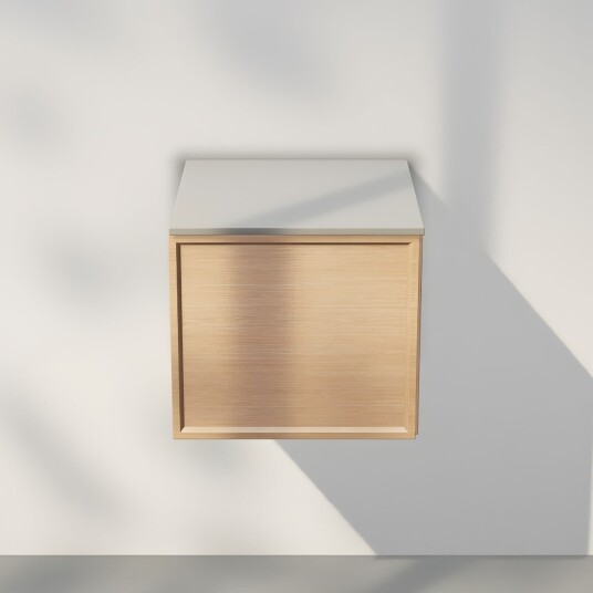 INR Iconic Nordic Rooms Air Wood Servantskap med 1 dør B400xh350xd450mm Natural oak / 40cm Høyrehengslet INR Iconic Nordic Rooms Air Wood Servantskap med 1 dør B400xh350xd450mm Natural oak / 40cm Høyrehengslet