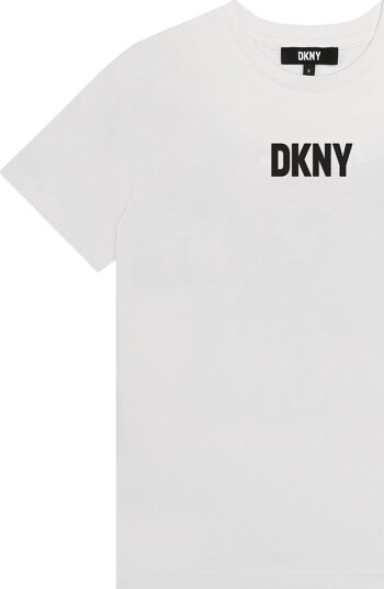DKNY T skjorte Hvit m. Fotoutskrift DKNY 8 år 128 T skjorte
