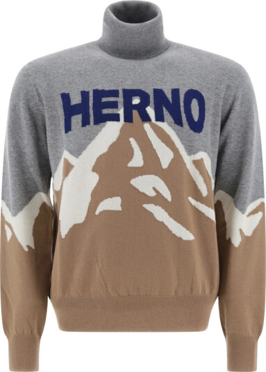 Herno Herre Strikkevarer Flerfarget L, Herno Herre Strikkevarer Flerfarget L,
