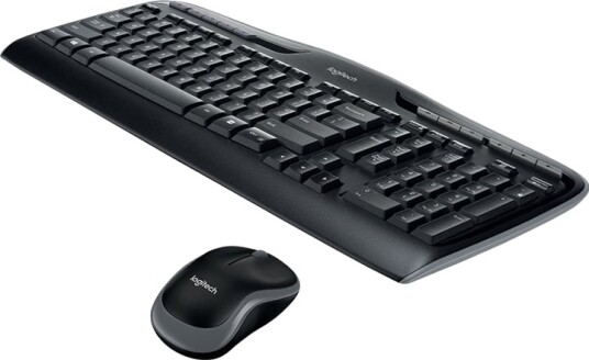 Logitech Wireless Combo MK330 Tastatur & Mussett Fransk Black 920-003968