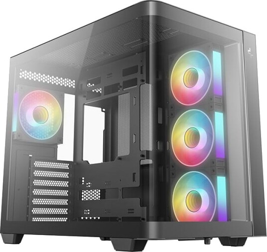Deepcool CG530U 4F Mid Tower Kabinett med Herdet Glass Svart Deepcool CG530U 4F Mid Tower Kabinett med Herdet Glass Svart