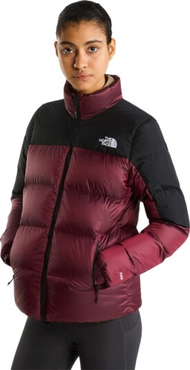 The North Face W Diablo Down 2.0 Jacket Burgundy Crush Black He M