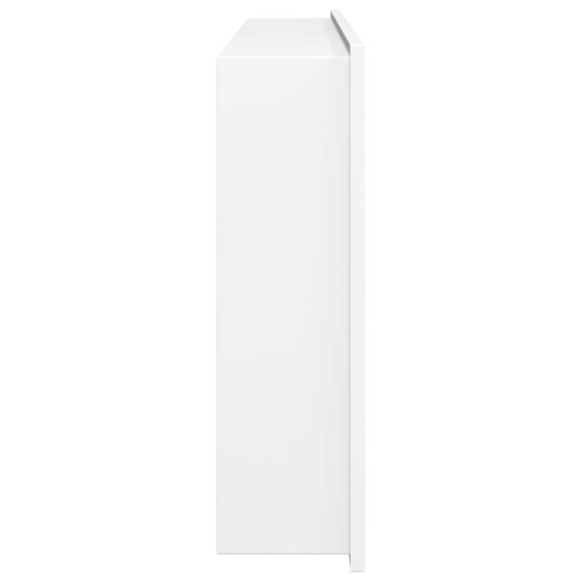 Dusjnisje matt hvit 62x32x9 cm rustfritt stål