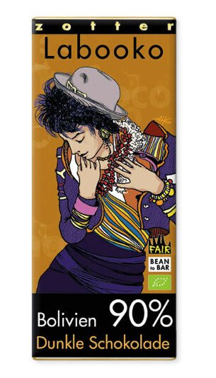 Zotter Labooko 90% Bolivia Craft Chocolate Bar