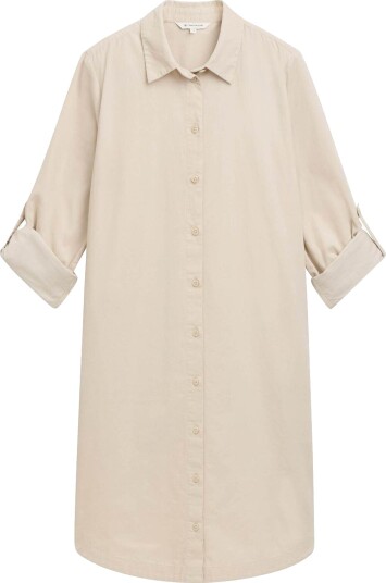 TOM TAILOR Solid Corduroy Dress |Beige |36