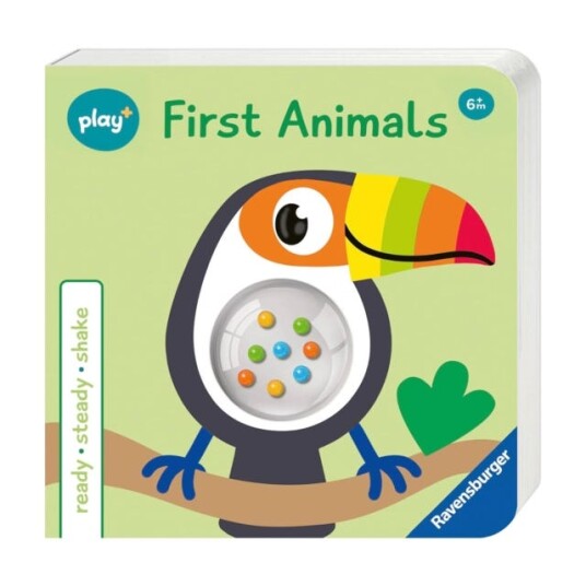 Ravensburger Play+ Infant & Toddler Ready, Steady Shake: First Animals Ravensburger Play+ Infant & Toddler Ready, Steady Shake: First Animals