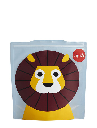 3 Sprouts 3 Sprouts Sandwich Bag (2 Pack), Lion/Blue - Blue - 18.42X5.72X19CM 3 Sprouts 3 Sprouts Sandwich Bag (2 Pack), Lion/Blue - Blue - 18.42X5.72X19CM