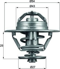 Termostat MAHLE ORIGINAL TX 93 83D