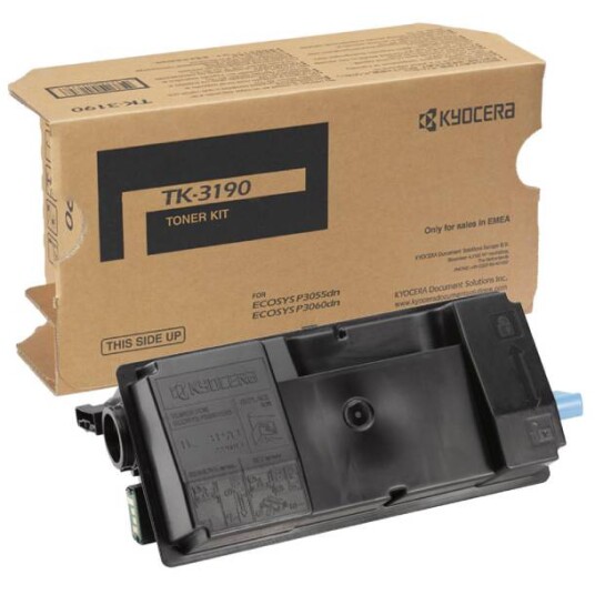Kyocera TK-3190 BK lasertoner - 1T02T60NL1 Original - Svart 25000 sider Kyocera TK-3190 BK lasertoner - 1T02T60NL1 Original - Svart 25000 sider