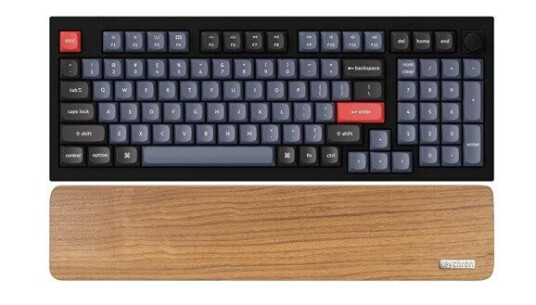 Keychron Q5 Ergonomisk Håndleddsstøtte i Valnøtt - 39 cm Keychron Q5 Ergonomisk Håndleddsstøtte i Valnøtt - 39 cm