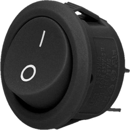 Orno AE-13180/B Rund Stikkontakt (sort)