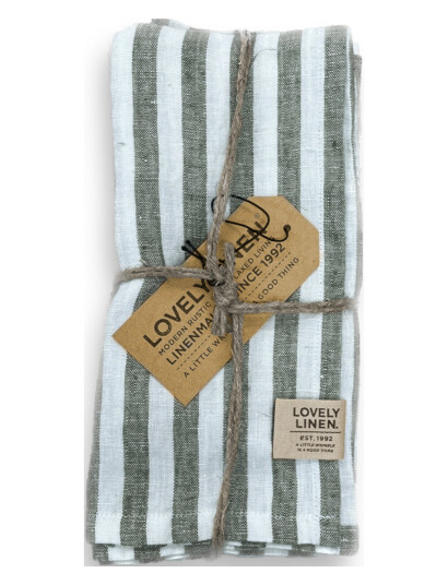 Lovely Linen Misty Napkin - Green - 45X45CM