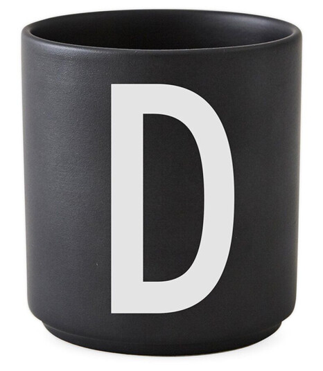 Design Letters kopp svart D