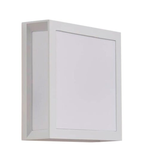 Lindby utendørs vegglampe Sivana hvit aluminium 26 cm x 26 cm