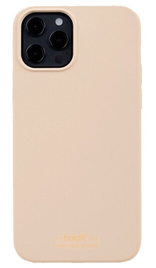 Holdit iPhone 12 / 12 Pro Soft Touch Silikon Deksel - Beige