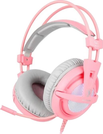 Sades A6 Gaming Headset Rosa