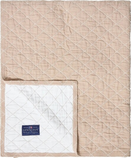 Lexington Home Jacquard Organic Cotton Bedspread - Beige - 260X240