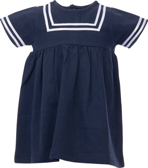 Salto Sailor Baby Jersey Kjole Marine/Hvit (62/68)
