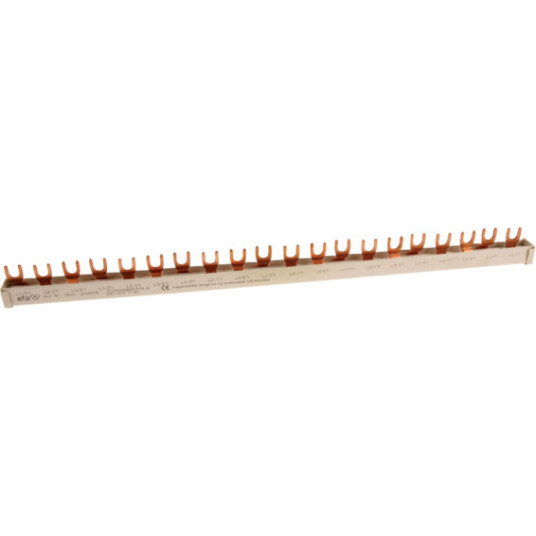 EFA G3-L/10 Samleskinne 3P 10mm² 20 MOD/360mm. L1-L2-L3 EFA - 1643705