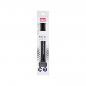 Prym Ergonomics Strømpepinne Carbon 20cm 4,00mm