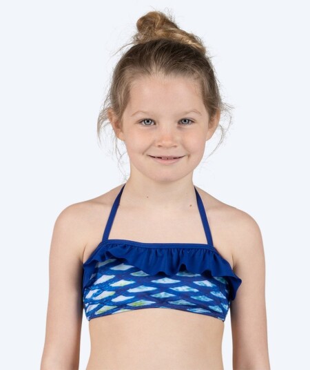 Watery havfrue bikinitopp for jenter - Blue Ocean