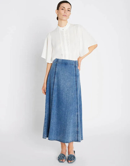 Bruuns Bazaar Platiebbaliya Skirt - Blue - 34
