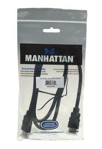 MANHATTAN HDMI med Ethernet-kabel - 1 m