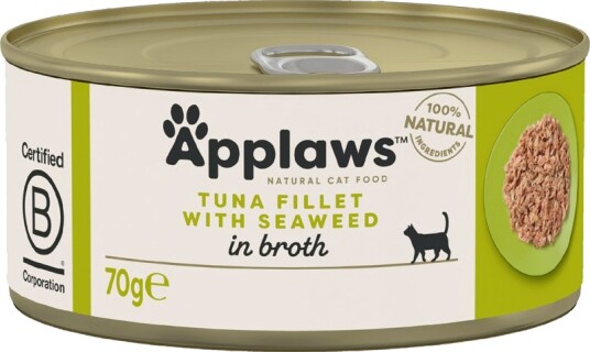 Applaws I Buljong Tunfiskfilét & Sjøtang 6 X 70 G