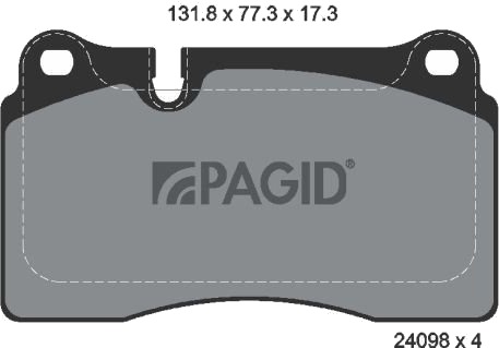 PAGID T1499N Bremseklosser PAGID T1499N Bremseklosser