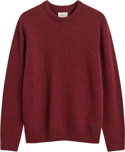 Gant Wool Blend Neps C Neck   PLUMPED RED   3XL
